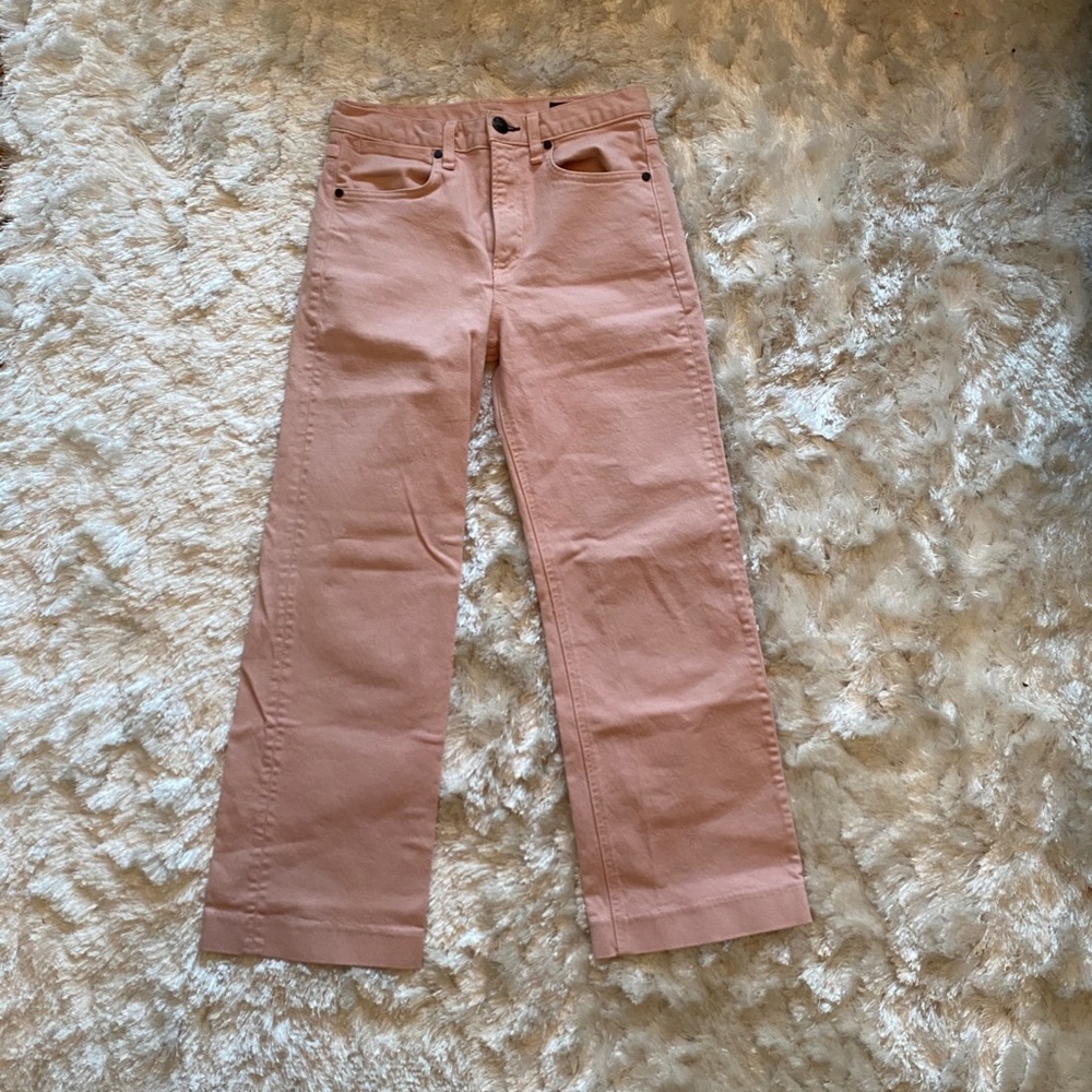rag & bone cropped wide-leg denim